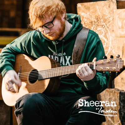Sheeran S-04 Sitka Spruce & Figured Walnut Cutaway & Bevel w/ Pickup NEW image 4