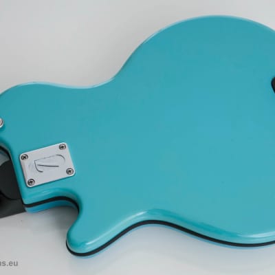 Italia Mondial Classic Bass, Italia blue, semi-hollow, Piezo Bridge , Resoglass top, made in Korea image 6