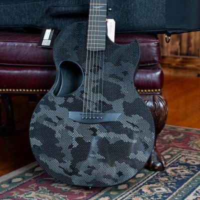 McPherson Blackout Carbon Fiber Sable Camo Top w/ Evo Frets and Black Gotoh Tuners #2601 image 1