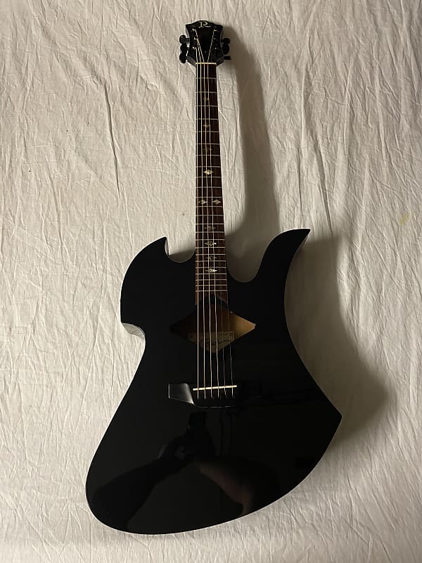 BC Rich MAG Mockingbird Acosutic Guitar Custom Shop 2000 Cosmic Black image 1