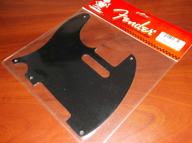 Genuine Fender Lefty LH '52 5-Hole Tele Pickguard - BLACK, 005-3821-000 image 1