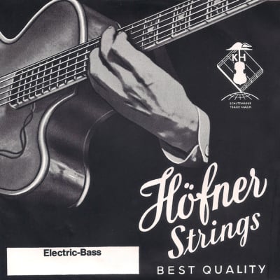 Hofner H1133B Flat Wound Nickel Bass Strings for Hofner Beatle and Club Basses image 1