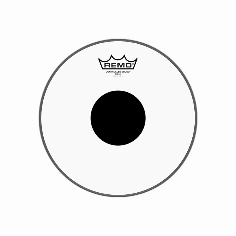 Remo 10" Controlled Sound Clear Drumhead w/Top Black Dot image 1