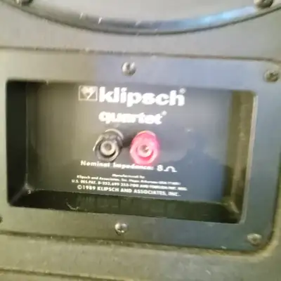 Klipsch  Quartet Floor Speakers Tested Working Good Condition image 6