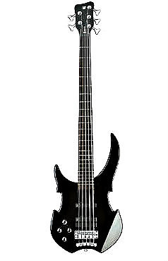 Warwick RockBass Vampyre 5-String Bass, Black, Left Hand