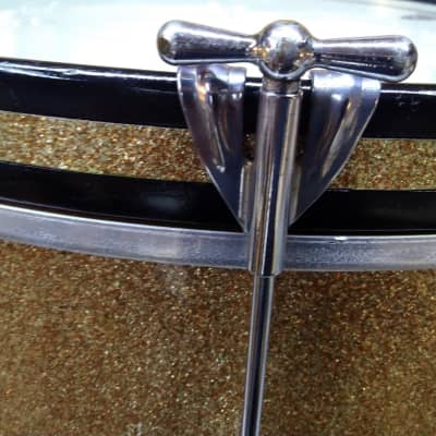 Ludwig 20"x14" Keystone Bass Drum 1965/66 – Champagne Sparkle – Restored image 6