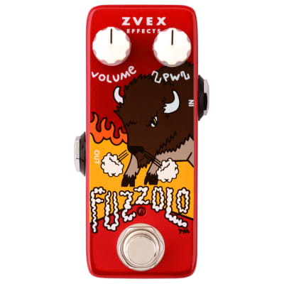 Zvex Fuzzolo 2010s - Red Painted with Buffalo Graphic image 1