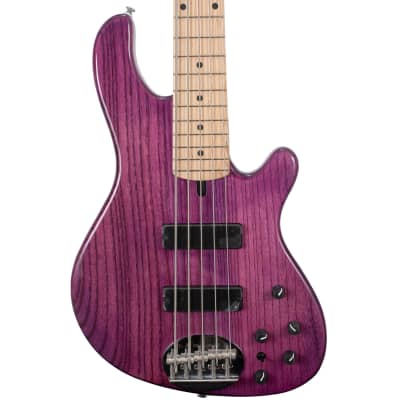 Lakland Skyline 55-OS Offset 5-String Bass w/ Bartolini Pickups - Translucent Purple for sale