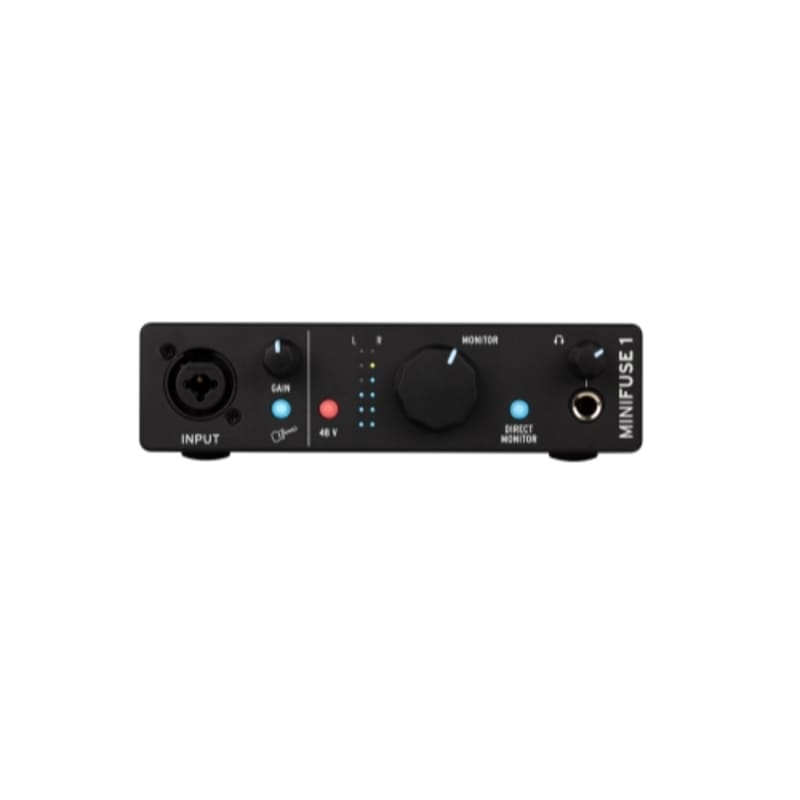 ARTURIA MiniFuse 1 Black 1-in/2-out USB-C Audio Interface (USB 2.0  Compatible)