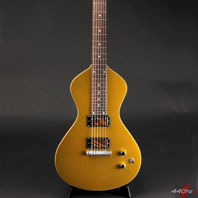 Asher Electro Hawaiian Junior Lap Steel Guitar Gold Top with Custom Firestripe Pickups - NEW Model! image 3