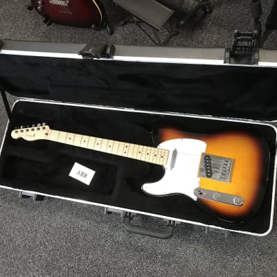 Fender Standard Telecaster 2007 Sunburst MIM Left-Handed Maple Neck electric guitar in excellent condition with fender TSA hard case and key for sale