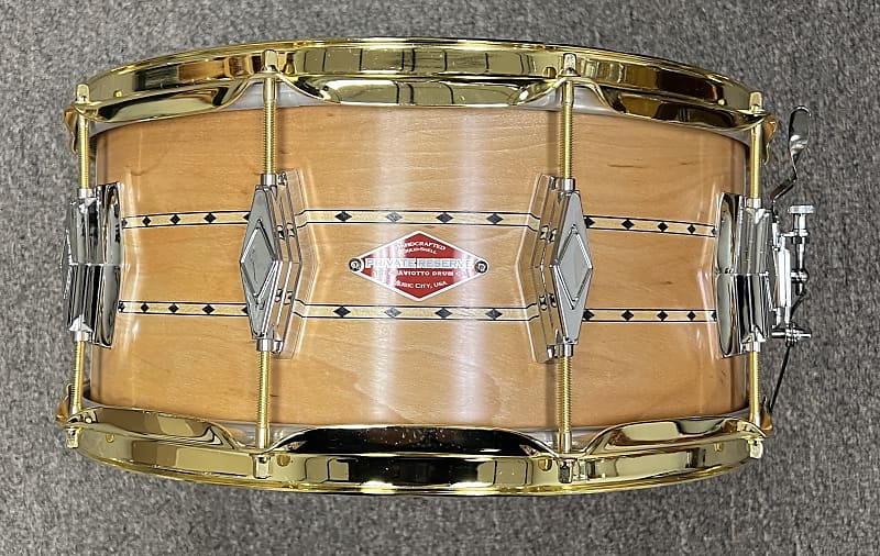 Craviotto 6.5x14 solid maple Private Reserve Snare Drum Builder’s Choice from Steve’s studio image 1