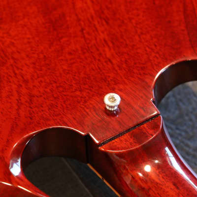 MINTY! 2021 Gibson Custom Shop 60th Anniversary 1961 Les Paul SG Standard Reissue Cherry Red w/ Sideways Vibrola + COA OHSC image 19