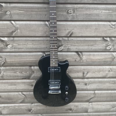 SX LPJ style electric guitar black image 3