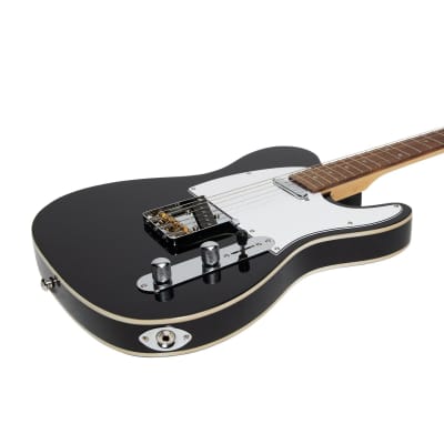 J&D Luthiers Custom TE-Style Electric Guitar (Black) image 6