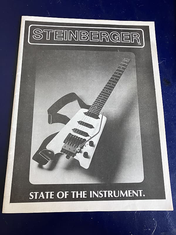 Steinberger Catalog Brochure Book 1983 Reverb