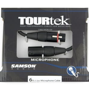 Samson TM6 Tourtek 6' Male XLR to Female XLR Mic Cable