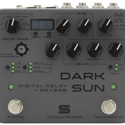 Seymour Duncan Dark Sun Mark Holcomb Signature Digital Delay + Reverb 2019 - Gray for sale