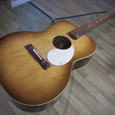 Airline Acoustic Guitar Concert Sized by Kay of Chicago for Montgomery Wards Circa-1960s Sunburst image 11
