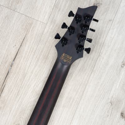 Mint Schecter John Browne Signature Tao-7 7-String Guitar, Ebony Fretboard, Azure image 9