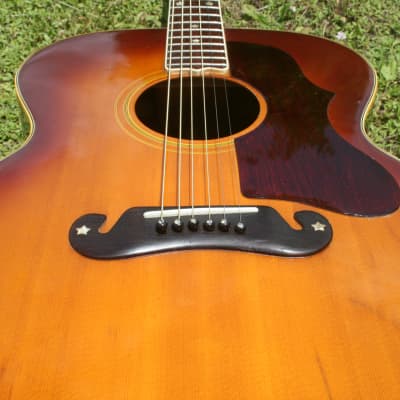Greco Canda 404 J200 style guitar 1972 Sunburst+Original Hard Case FREE imagen 19