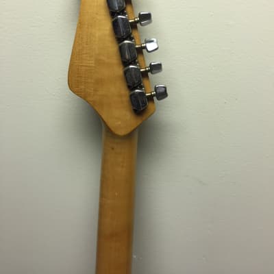 Memphis Stratocaster 1980s Lake Placid Blue sparkle  w/ Maple Fretboard image 4