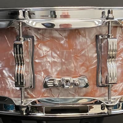 Ludwig 5x14" Classic Maple Snare Drum - Exclusive Rose Marine Pearl image 4