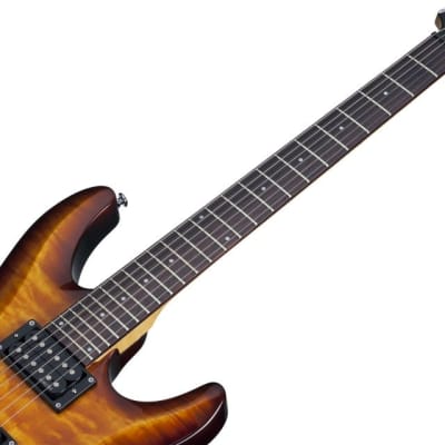 Schecter C-6 Plus Vintage Sunburst #444 image 7