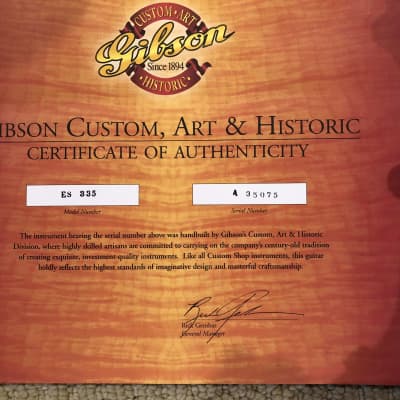 Gibson Custom Shop '63 ES-335 Block Reissue 2005 image 8