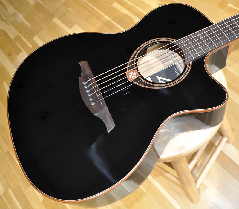 LAG Tramontane T118ACE BLK / Auditorium Cutaway Electro / Lâg T118 Series by Maurice Dupont image 1