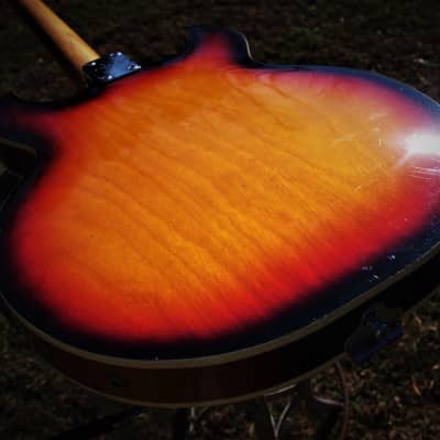 Conrad 40080 Barney Kessel 1973 Sunburst.  Made in Japan. Incredible. Rare. Excellent  Kasuga Guitar image 21