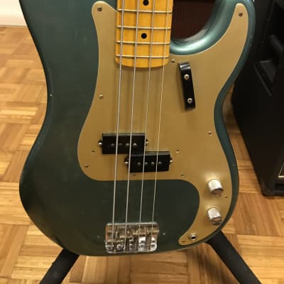 Fender Custom Shop 1957 Journeyman Precision 2016 Sherwood Green Metallic image 1