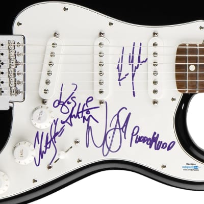 Puddle Of Mudd Autographed Signed Guitar ACOA image 3