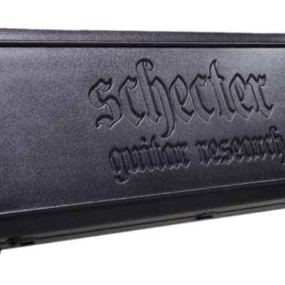 Schecter SGR Universial Hard Molded Guitar Case Black with Blue Interior,1622 image 6