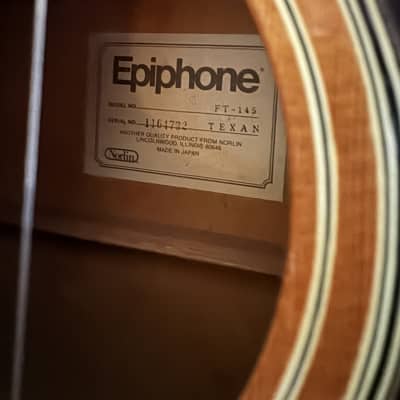 MIJ Epiphone FT-145 Texan 1970’s - Natural image 4