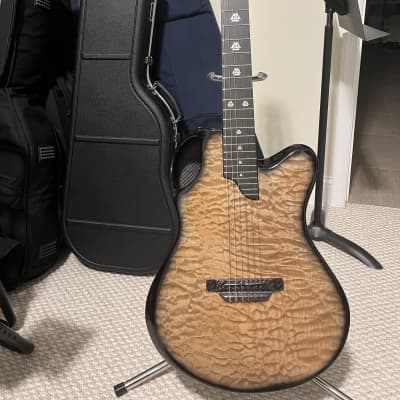 Emerald X20 Nylon 2021 - Quilted Maple Top, standard carbon fiber back/sides for sale