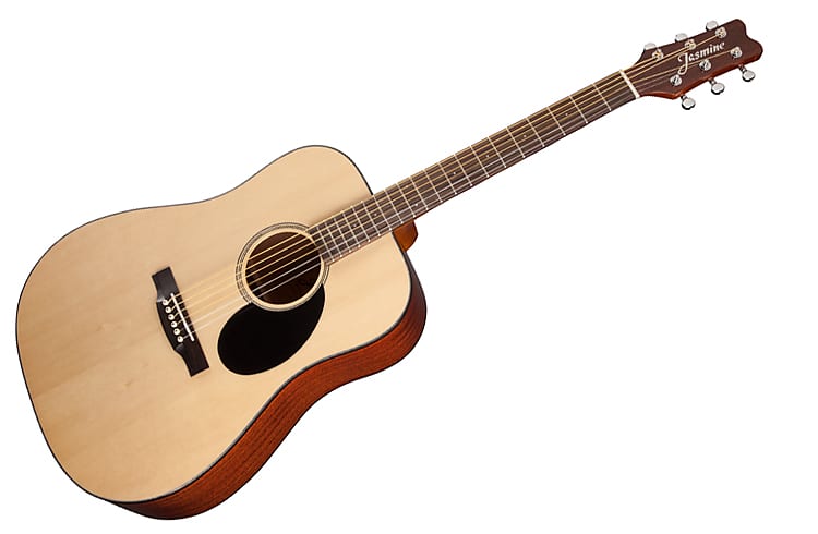 Jasmine JD36-NAT J-Series Dreadnought Spruce Top Sapele Back & Sides 6-String Acoustic Guitar image 1