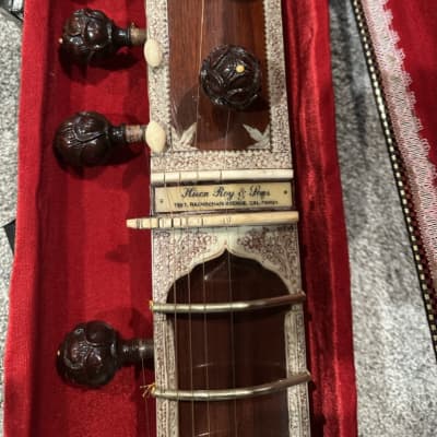 Vintage 1970s Hiren Roy Sitar image 5