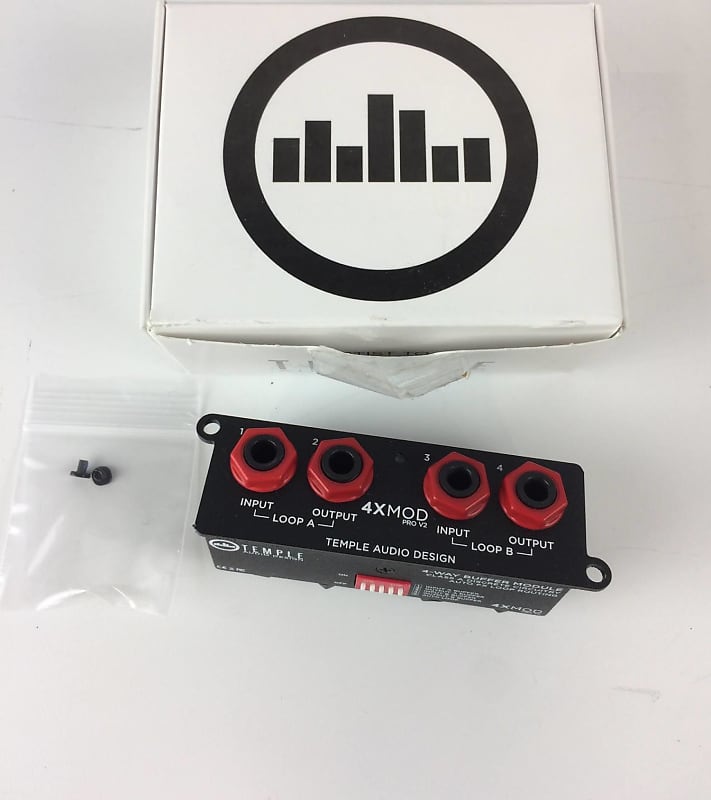 Temple Audio 4X MOD Pro V2 Pedalboard Buffer Module Reverb