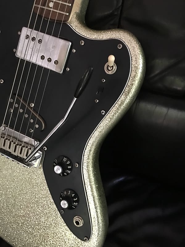 Squier Jagmaster/Telemaster 25.5 scale Silver Sparkle | Reverb