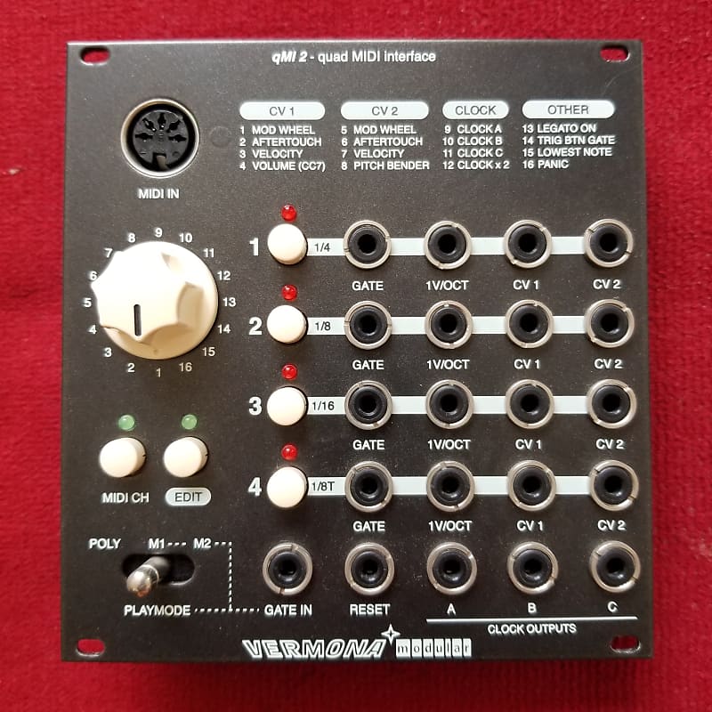 Vermona Modular - qMI 2 - quad MIDI 2 CV interface image 1