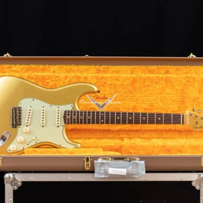 Immagine Fender Custom Shop CS 1960 Stratocaster Limited Edition LTD, Journeyman Relic Aged Aztec Gold - 6