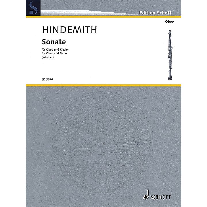 Sonata For Oboe And Piano Oboe /Hindemith /European Reverb