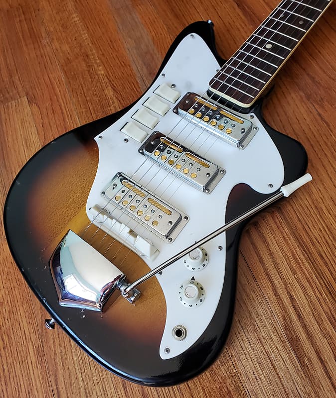 Teisco Audition 3 Gold Foil Pickups Ry Cooder Style Zenon