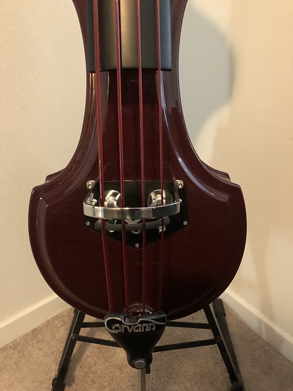 Latin Upright Baby Bass "Corvann" 2021 Wine Color Reverb