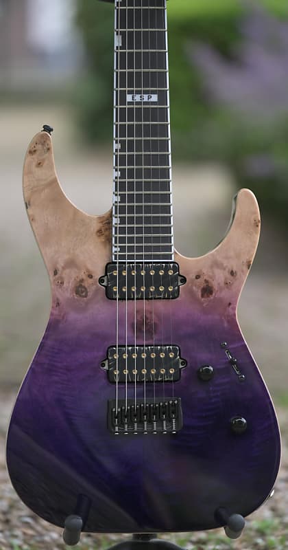 ESP E-II M-II 7 NT - Purple Natural Fade image 1