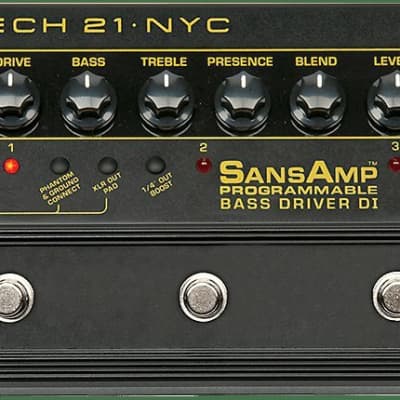 Tech 21 Sansamp Programmable Bass Driver | Reverb