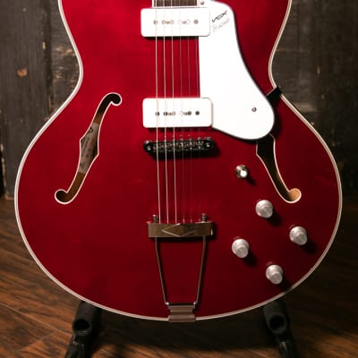 Vox Bobcat V90 Cherry Red Semi-Hollow Electric Guitar image 2