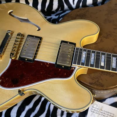 BRAND NEW! 2024 Gibson Custom Shop 1959 ES-355 Reissue - VOS Vintage Natural Finish - Authorized Dealer - 8.1lbs - G02414 image 4