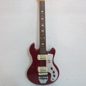 Vintage 1960s Guyatone Red Guitar Time Warp Mint Box Pick Ultra Rare Teisco Japan image 13